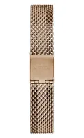 Guess Women's Rose Gold-Tone Mesh Watch