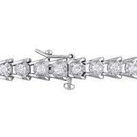 Julianna B Sterling Silver 2.00CTW Diamond Tennis Bracelet