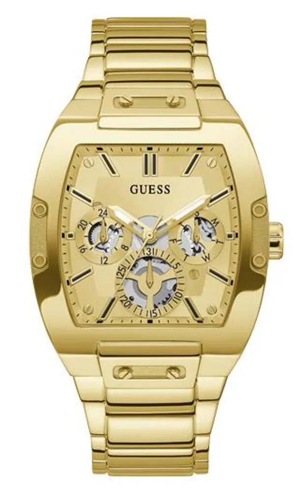 Guess Men's Gold-Tone Stainless Steel Watch