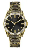 Guess Men's Gold-Tone Throne Watch