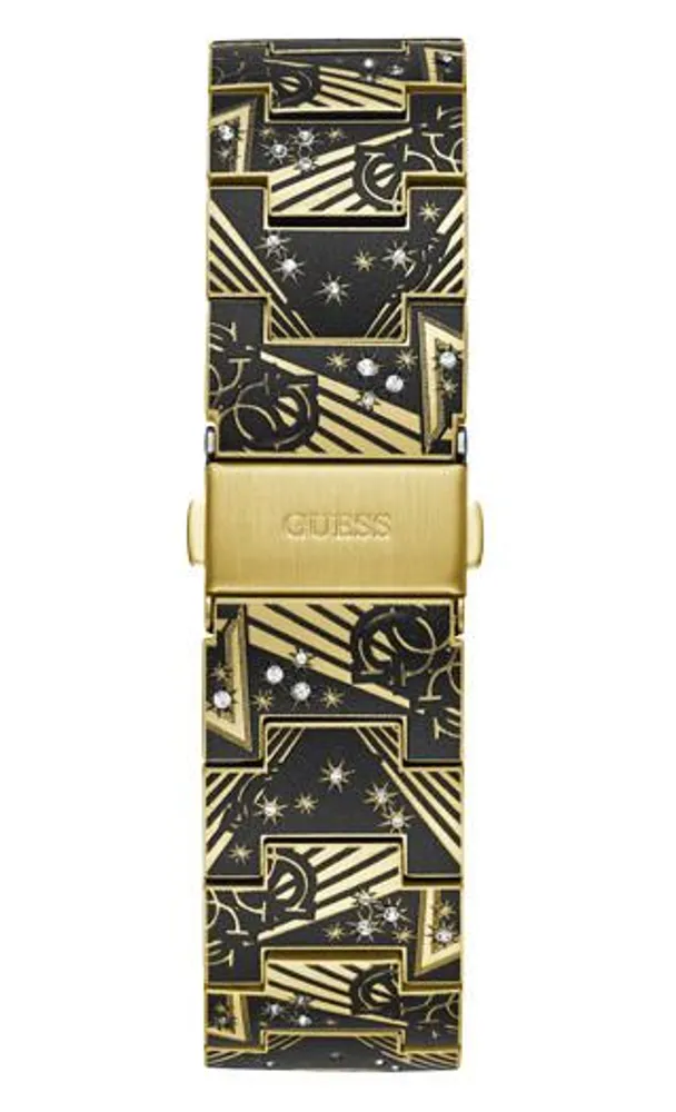 Guess Men's Gold-Tone Throne Watch