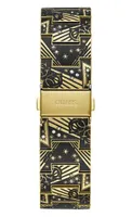 Guess Men's Gold-Tone Throne Watch