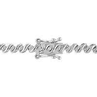 Julianna B Sterling Silver 0.50CTW Diamond Tennis Bracelet