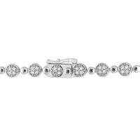 Julianna B Sterling Silver 0.50CTW Diamond Tennis Bracelet