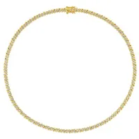 Julianna B Yellow Plated Sterling Silver 1.00CTW Diamond Necklace