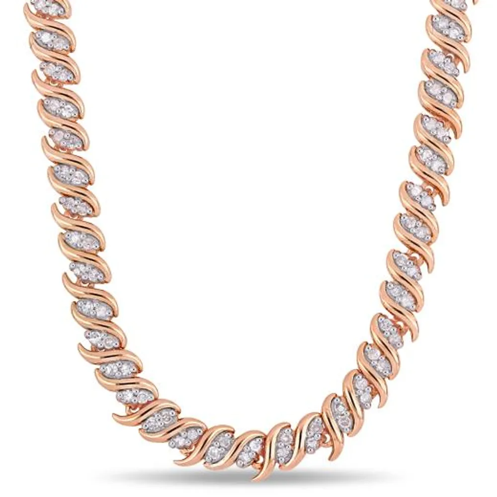 Julianna B Sterling Silver 1.98CTW Diamond Necklace