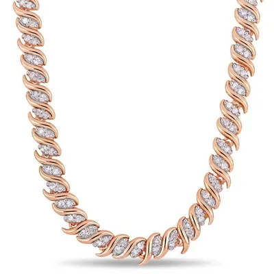 Julianna B Sterling Silver 1.98CTW Diamond Necklace