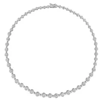 Julianna B Sterling Silver 1.00CTW Diamond Tennis Necklace