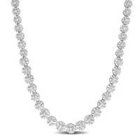 Julianna B Sterling Silver 0.99CTW Diamond Necklace