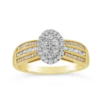 10K Yellow Gold 0.50CTW Diamond Fashion Ring