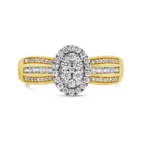 10K Yellow Gold 0.50CTW Diamond Fashion Ring