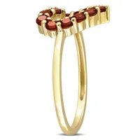 Julianna B 10K Yellow Gold Garnet Heart Ring