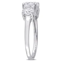 Julianna B Sterling Silver Cubic Zirconia 3 Stone Ring