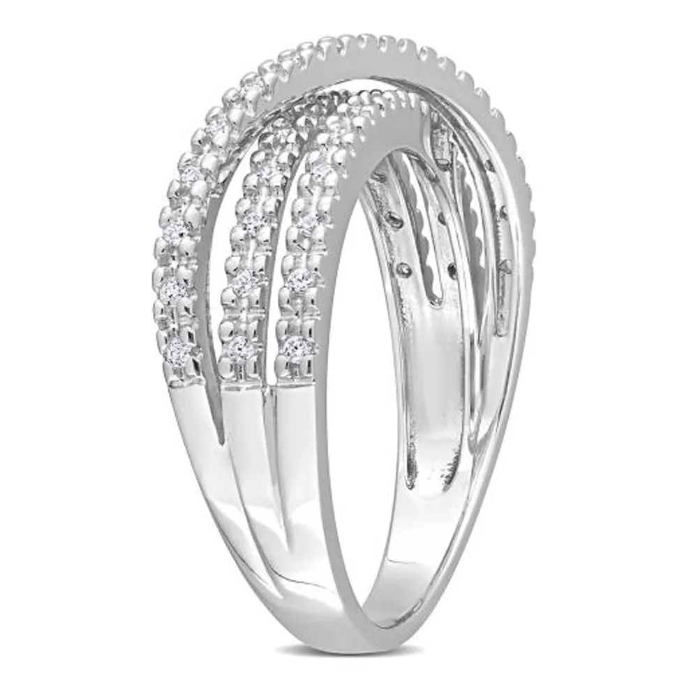 Julianna B Sterling Silver Cubic Zirconia Fashion Ring