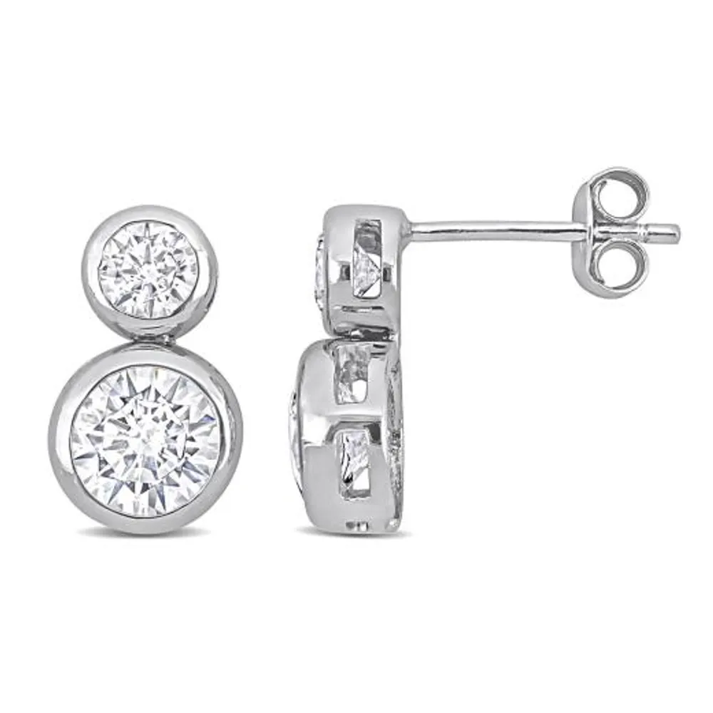 Julianna B Sterling Silver Cubic Zirconia Drop Earrings