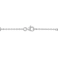 Julianna B Sterling Silver Cubic Zirconia Station Bracelet