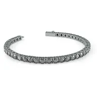 Stainless Steel Black Tennis Bracelet