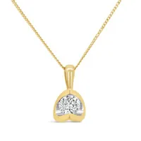 Glacier Fire 10K Yellow Gold Canadian 0.30CT Diamond Pendant