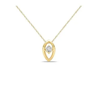 10K Yellow Gold Diamond Fashion Pendant