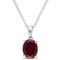 Julianna B Sterling Silver Garnet Pendant