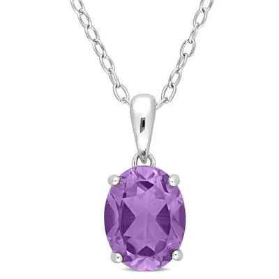 Julianna B Sterling Silver Amethyst Pendant