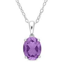 Julianna B Sterling Silver Amethyst Pendant