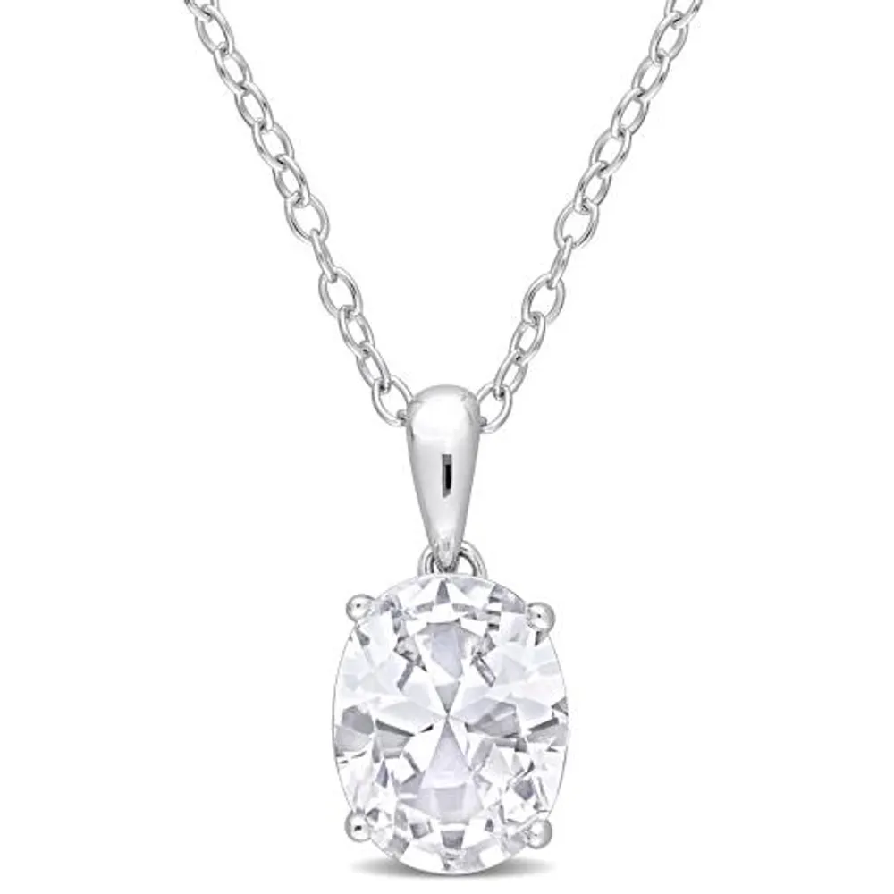 Julianna B Sterling Silver White Topaz Pendant