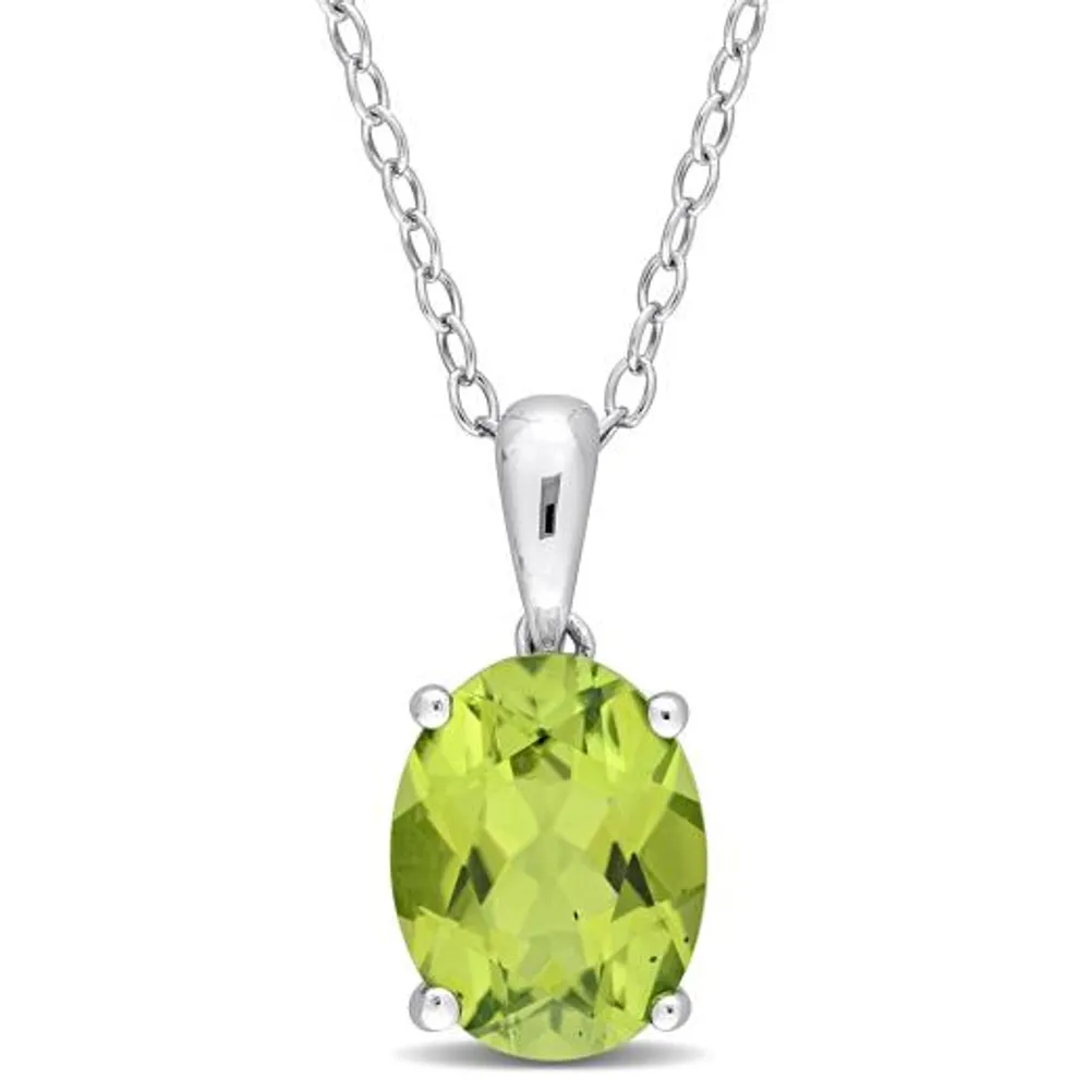 Julianna B Sterling Silver Peridot Pendant