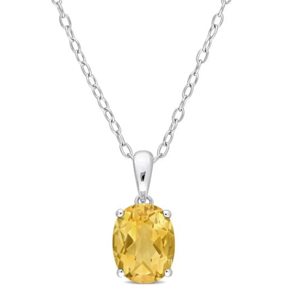 Julianna B Sterling Silver Citrine Pendant