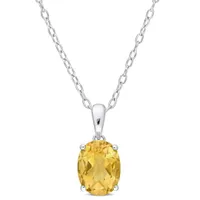 Julianna B Sterling Silver Citrine Pendant