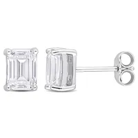 Julianna B Sterling Silver White Topaz Stud Earrings