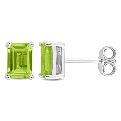 Julianna B Sterling Silver Peridot Stud Earrings