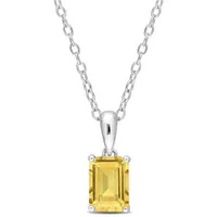 Julianna B Sterling Silver Citrine Pendant