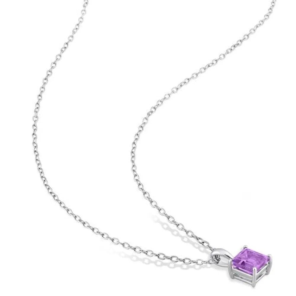 Julianna B Sterling Silver Amethyst Pendant