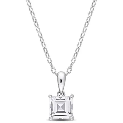 Julianna B Sterling Silver White Topaz Pendant