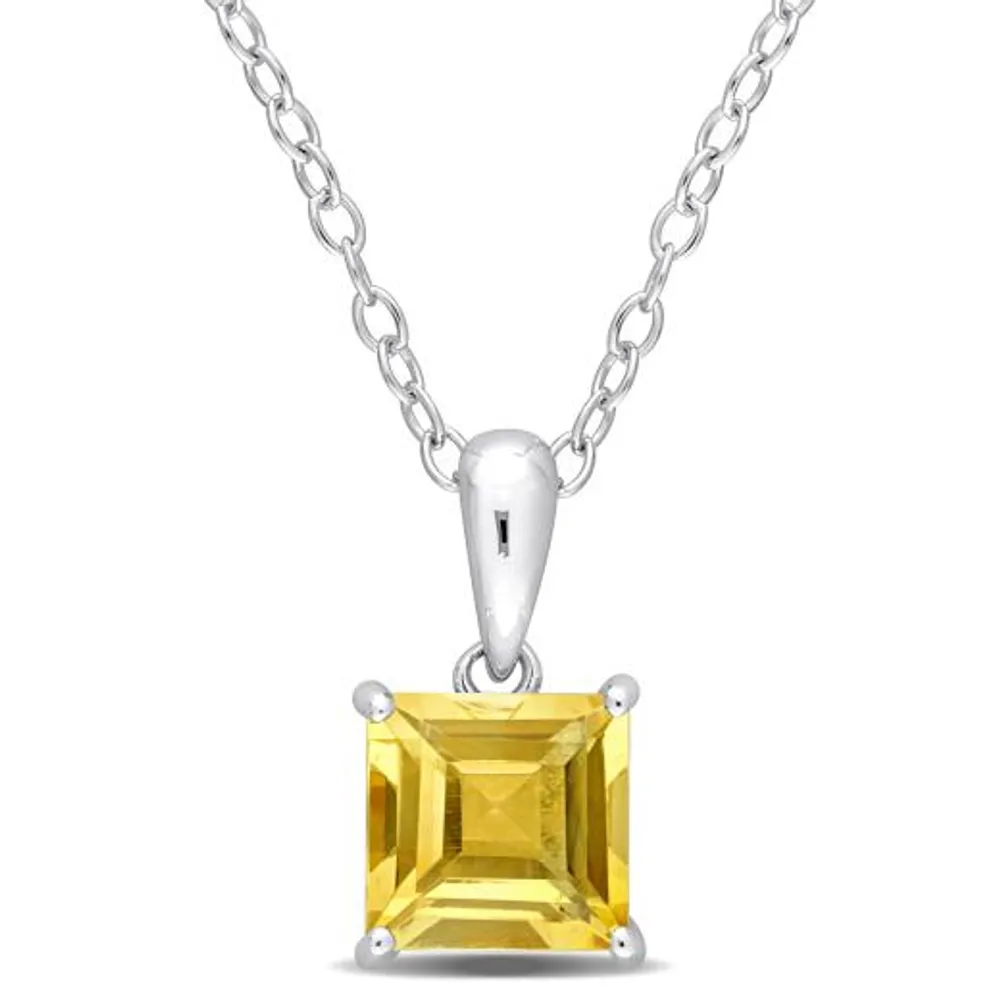 Julianna B Sterling Silver Citrine Pendant