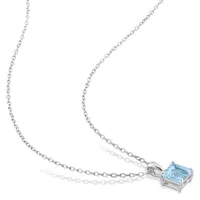 Julianna B Sterling Silver Sky Blue Topaz Pendant