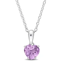 Julianna B Sterling Silver Amethyst Pendant