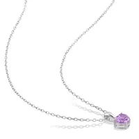 Julianna B Sterling Silver Amethyst Pendant