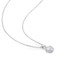 Julianna B Sterling Silver White Topaz Pendant