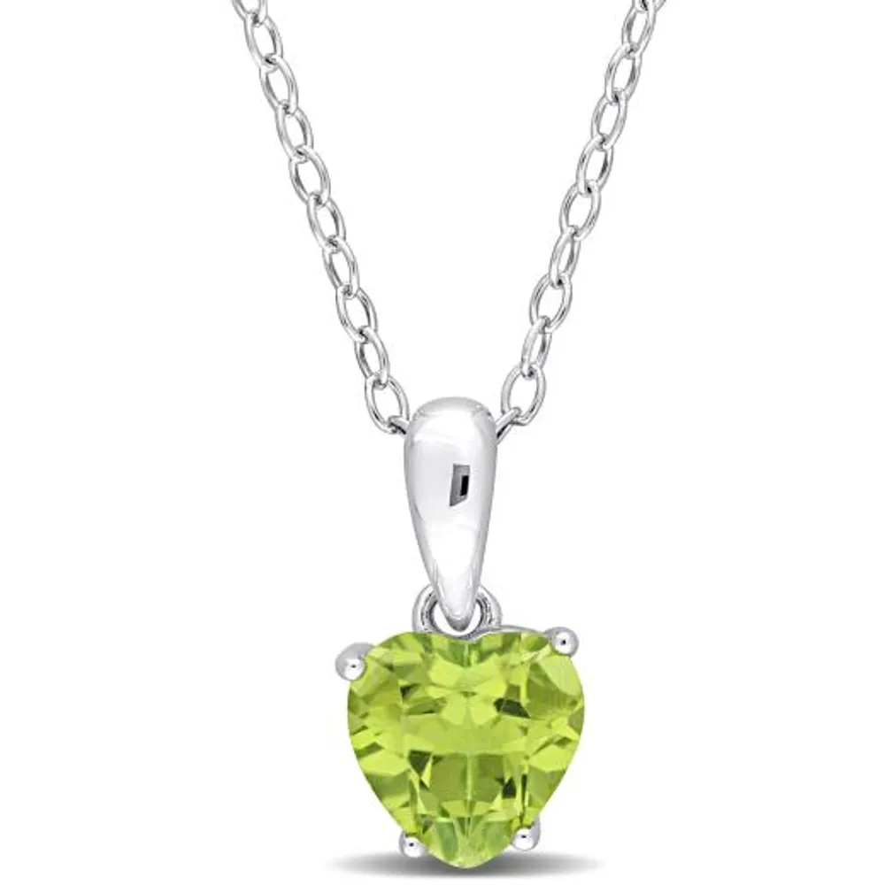 Julianna B Sterling Silver Peridot Pendant