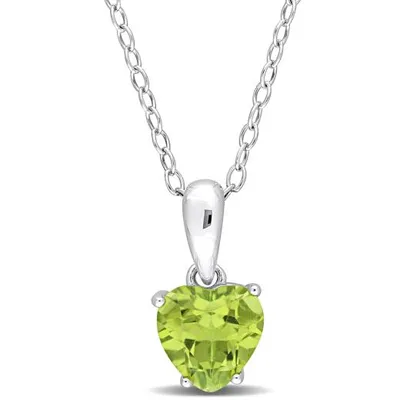 Julianna B Sterling Silver Peridot Pendant