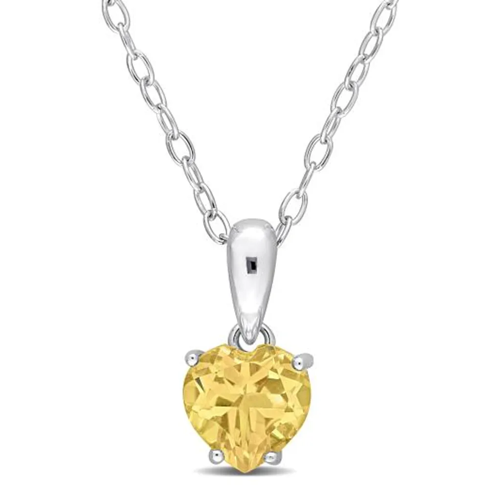 Julianna B Sterling Silver Citrine Pendant