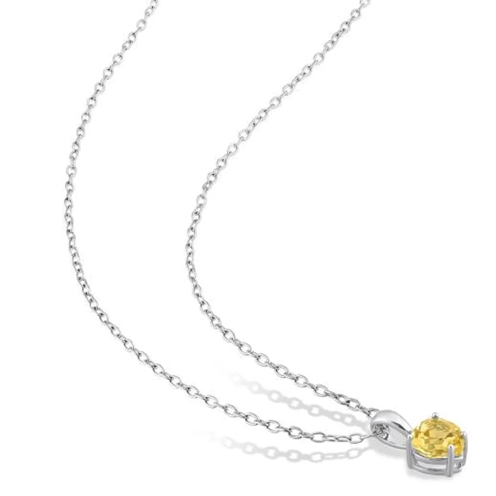 Julianna B Sterling Silver Citrine Pendant