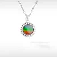 Korite Solstice Sterling Silver Ammolite Pendant