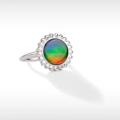 Korite Solstice Sterling Silver Ammolite Ring