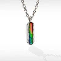 Korite Lunar Sterling Silver Ammolite 22" Pendant