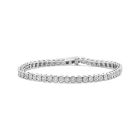 Sterling Silver 0.95CTW Diamond Tennis Bracelet