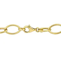 Julianna B 14K Yellow Gold 7.5" Heart Drop Link Bracelet