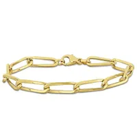 Julianna B 14K Yellow Gold 8" Oval Paperclip Link Bracelet